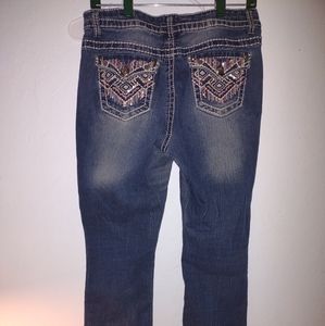 Faded Glory Size 12P Jeans with Decorative Buttons and Pockets